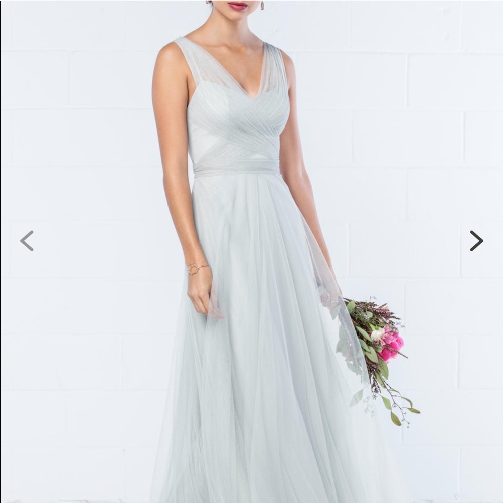 Wtoo 343 bridesmaid dress in Sage Green